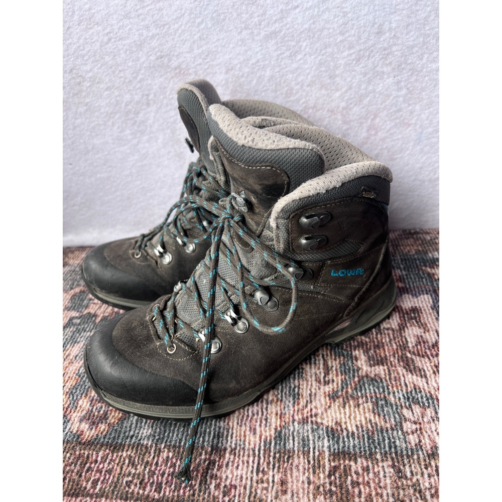 Lowa Gore-Tex Hiking Boots Brown Suede Waterproof Outdoor Trail Shoes Mens